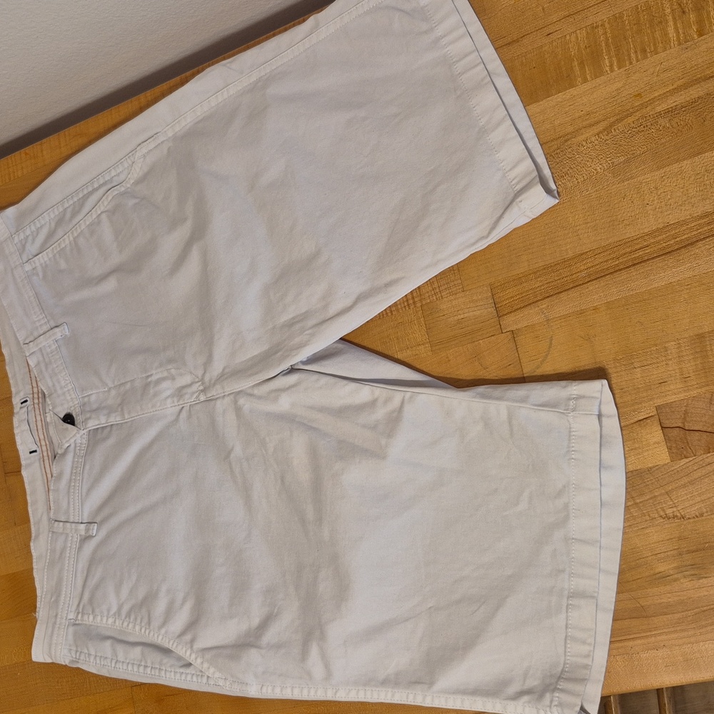 Zara Man White Bermudas 2 Pockets